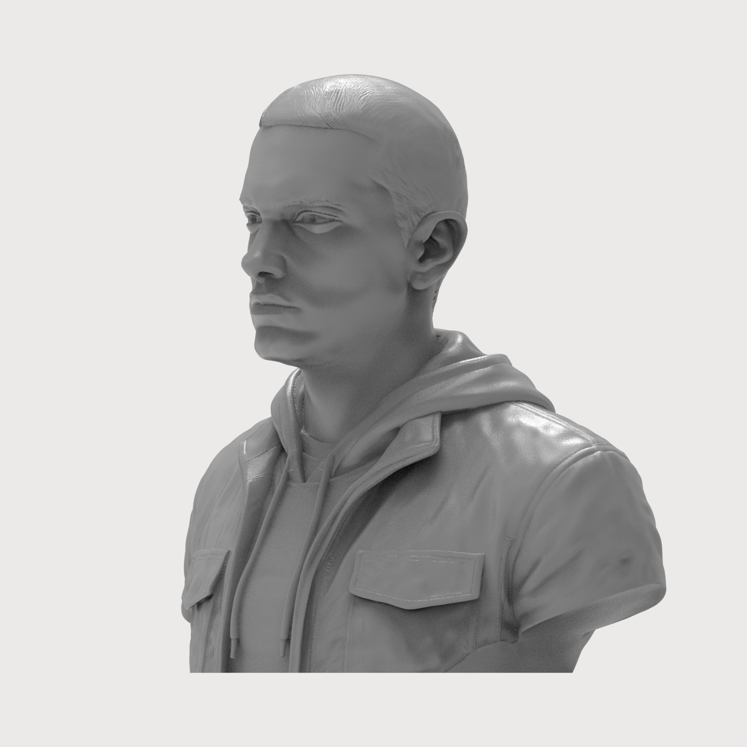 Eminem 3D Printable Bust 3D Model