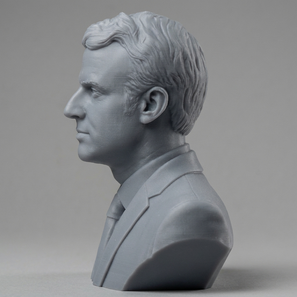 Emmanuel Macron Bust 3D Model