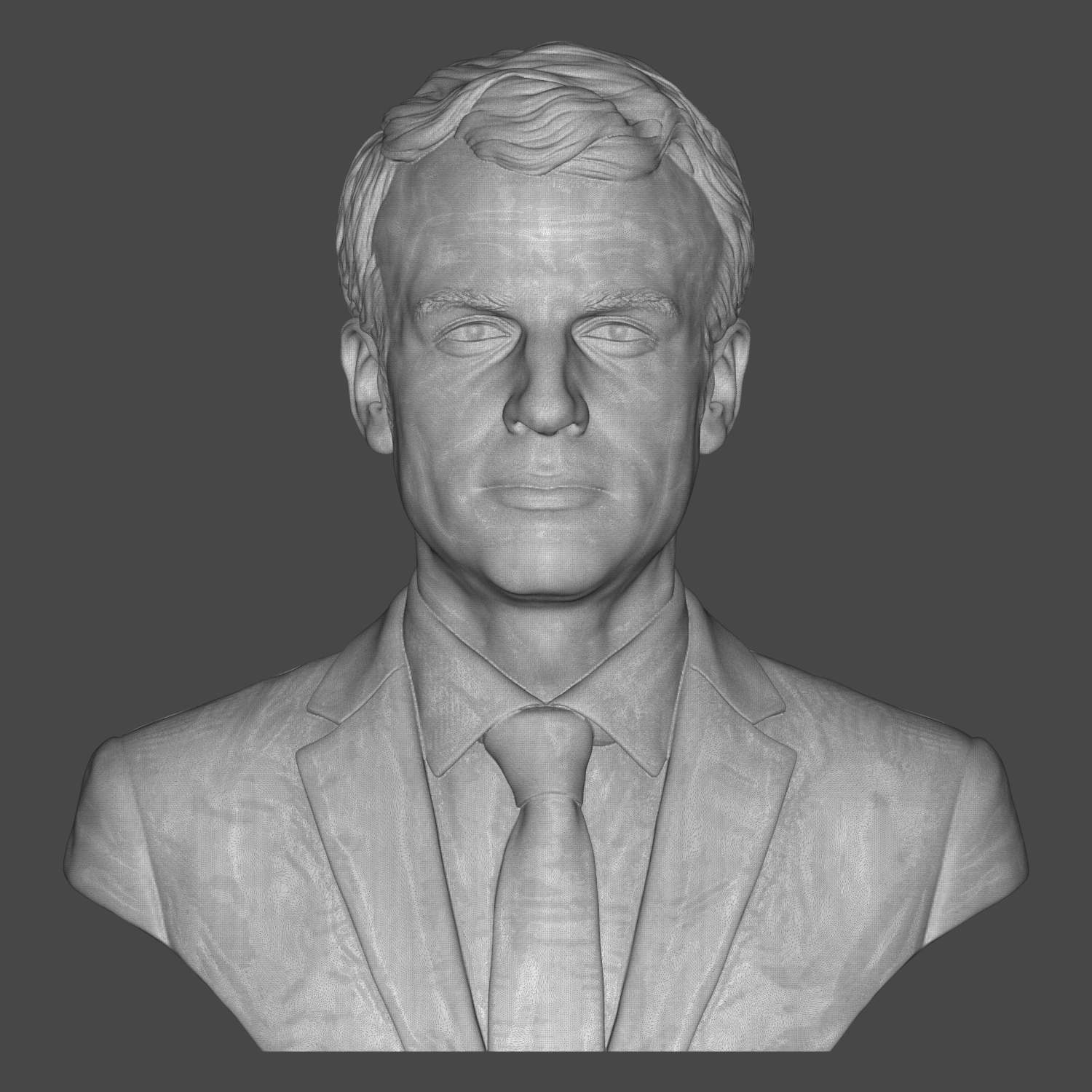 Emmanuel Macron Bust 3D Model