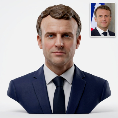 Emmanuel Macron Bust