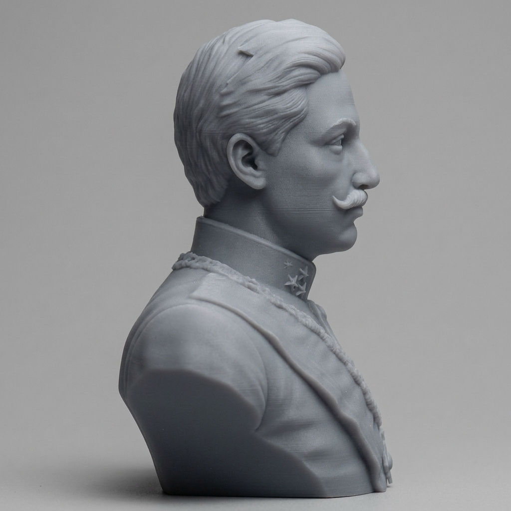 Emperor Wilhelm II of Germany 3D Printable Bust 3D Model