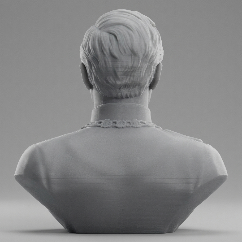 Emperor Wilhelm II of Germany 3D Printable Bust 3D Model