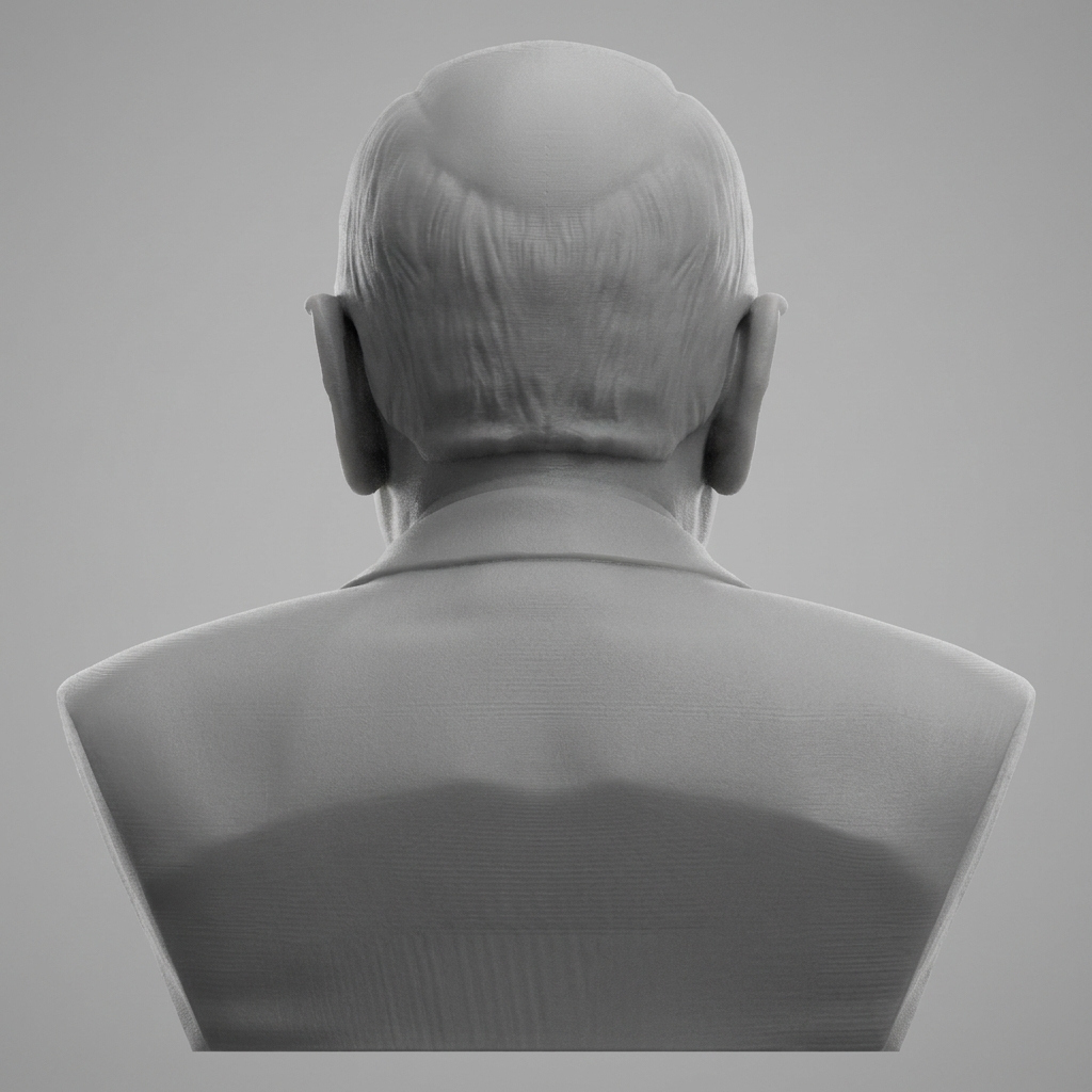 Ennio Morricone 3D Printable Bust 3D Model