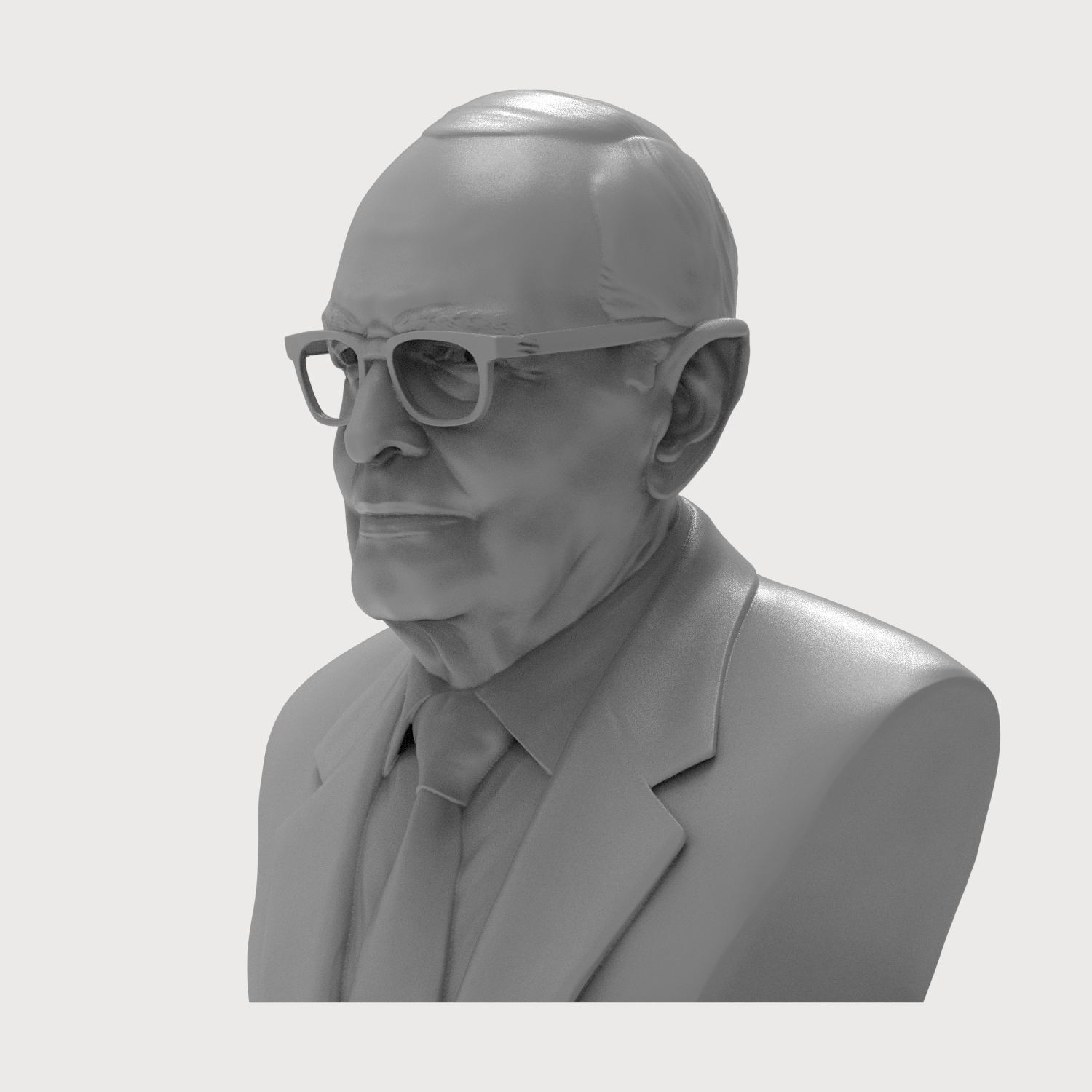Ennio Morricone 3D Printable Bust 3D Model