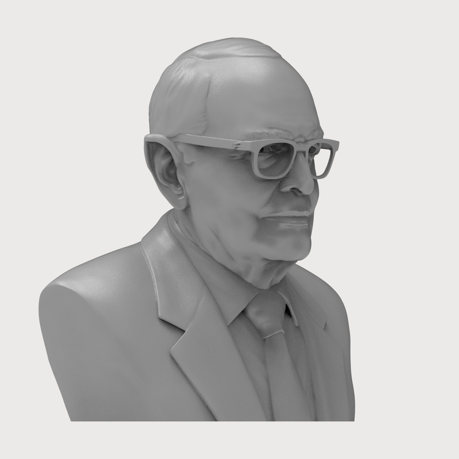 Ennio Morricone 3D Printable Bust 3D Model