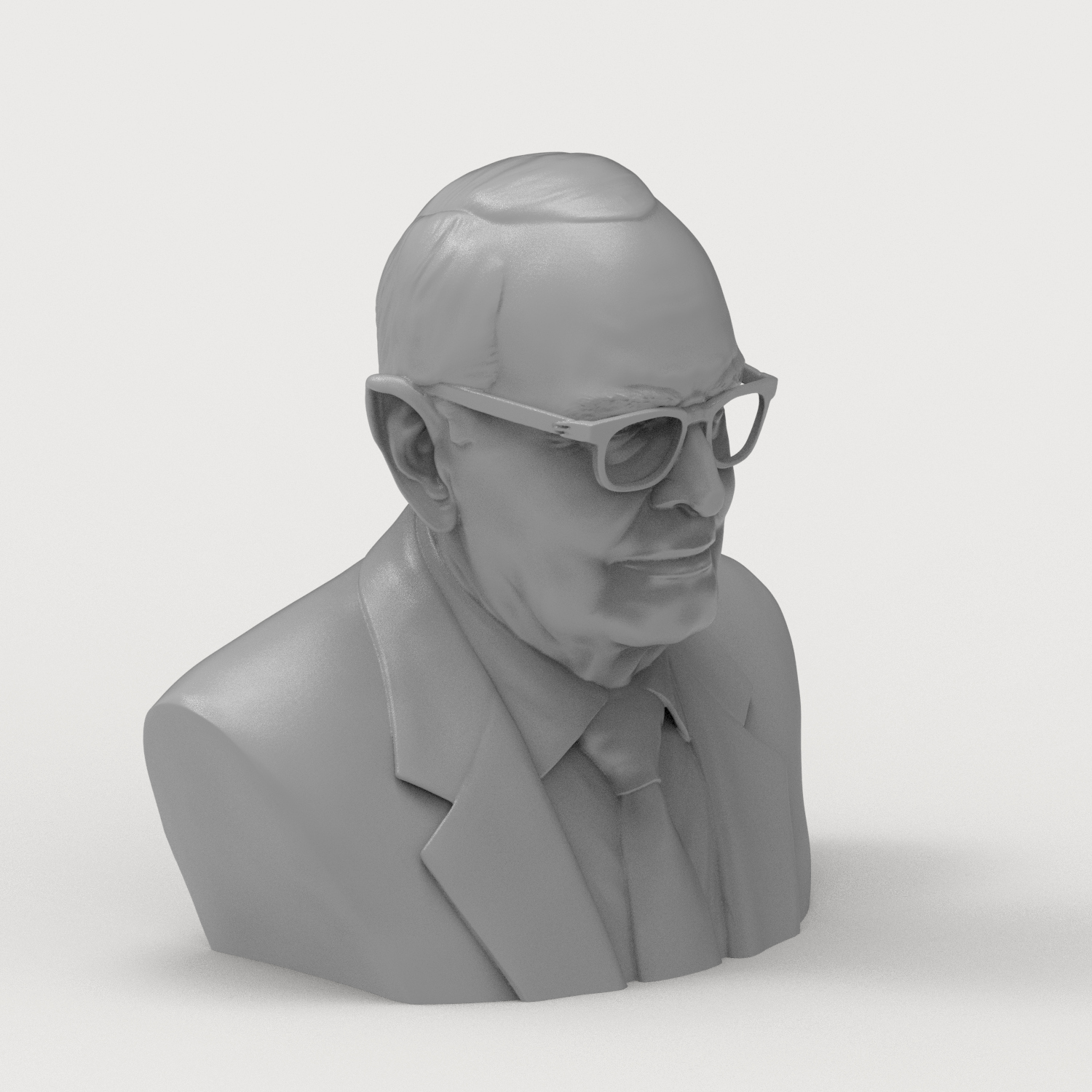 Ennio Morricone 3D Printable Bust 3D Model