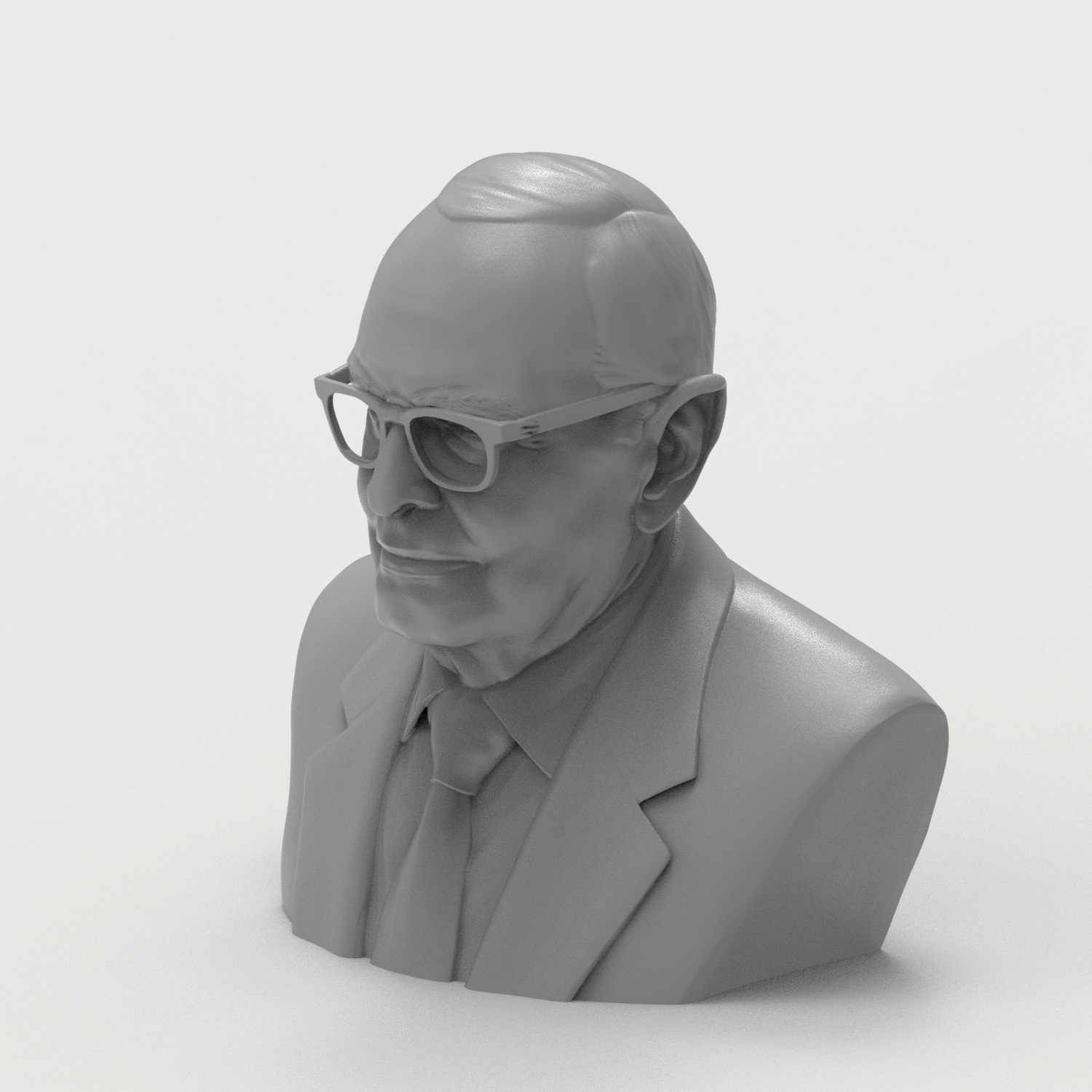 Ennio Morricone 3D Printable Bust 3D Model