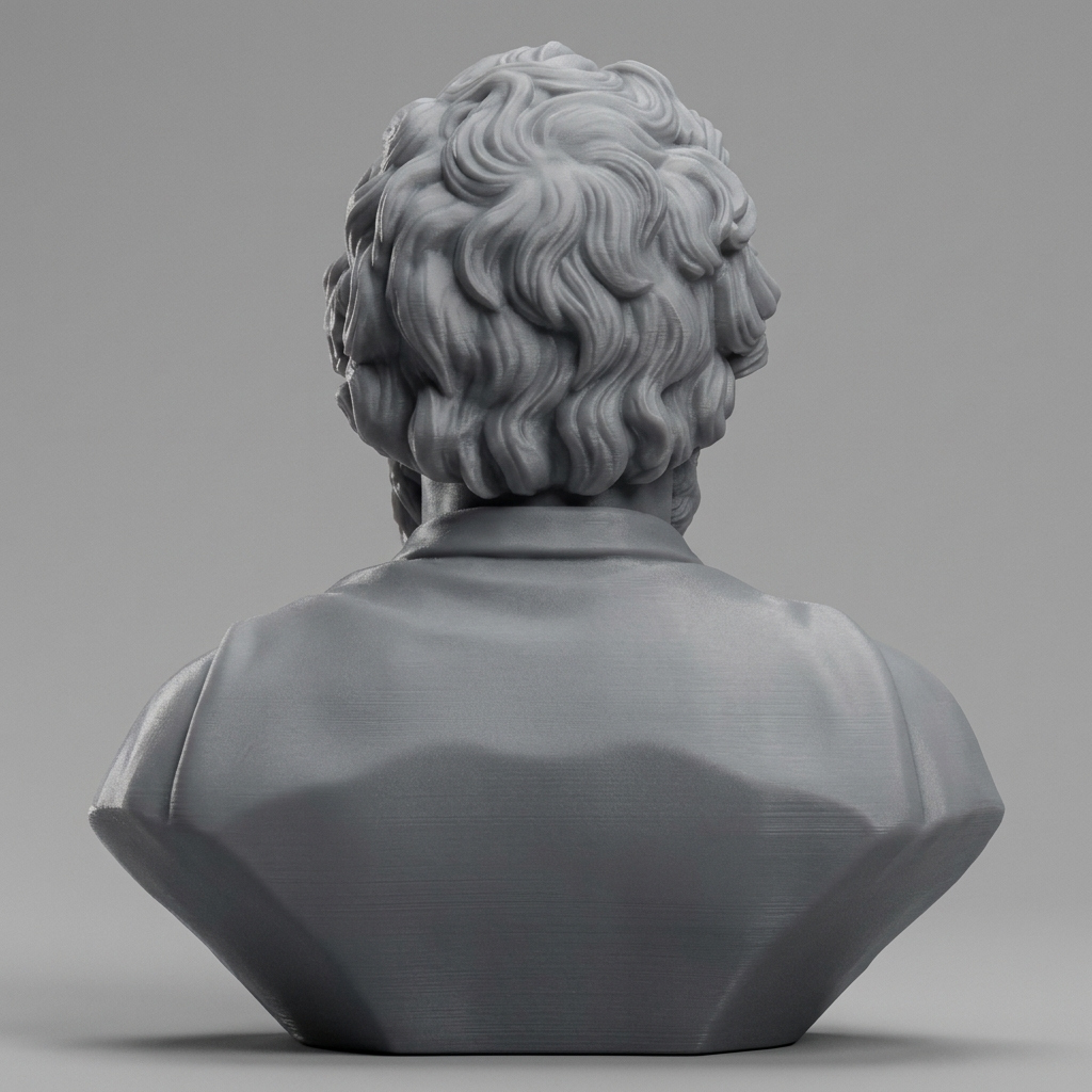 Epictetus Stoic Philosopher Bust 3D Model
