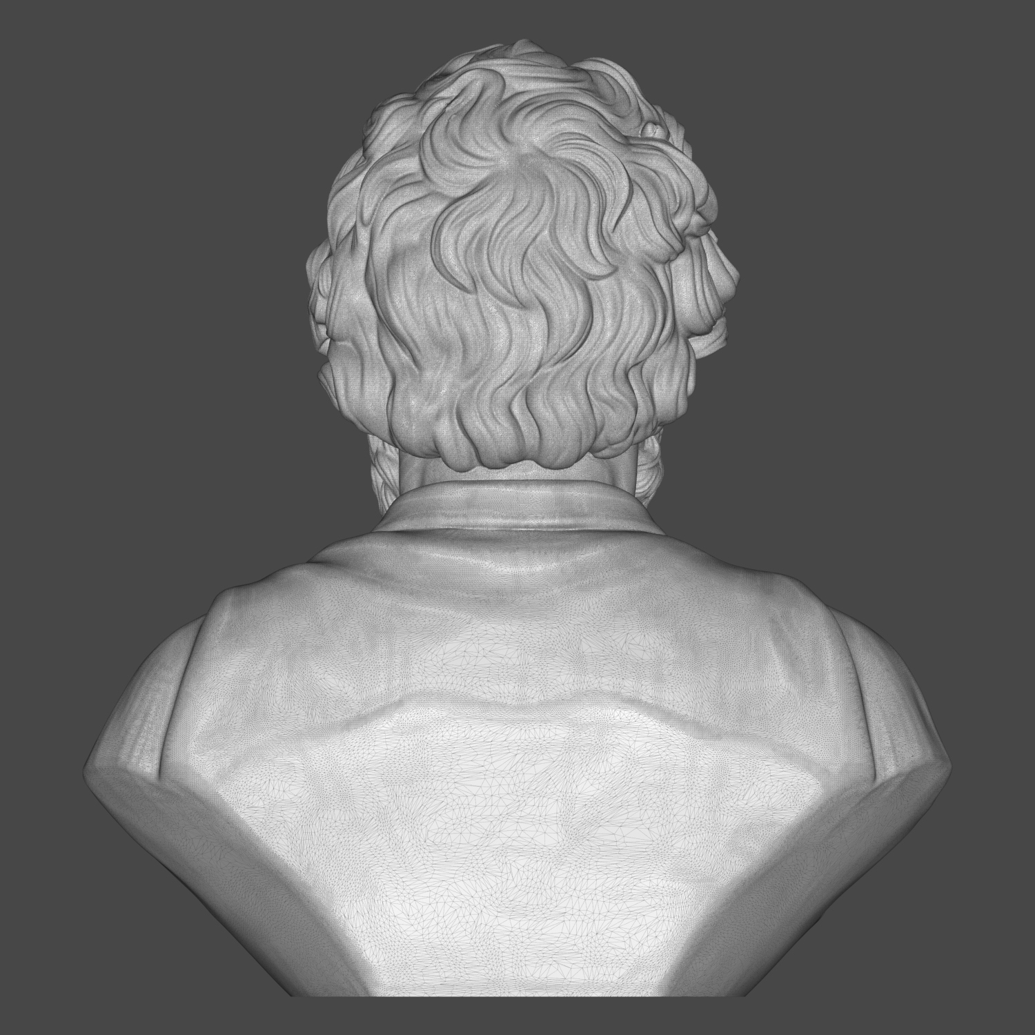 Epictetus Stoic Philosopher Bust 3D Model