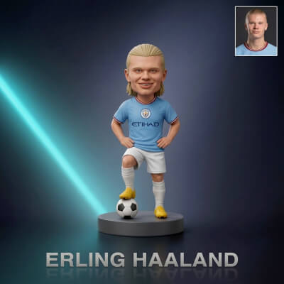 Erling Haaland Footballer Figurine 3D Print Model