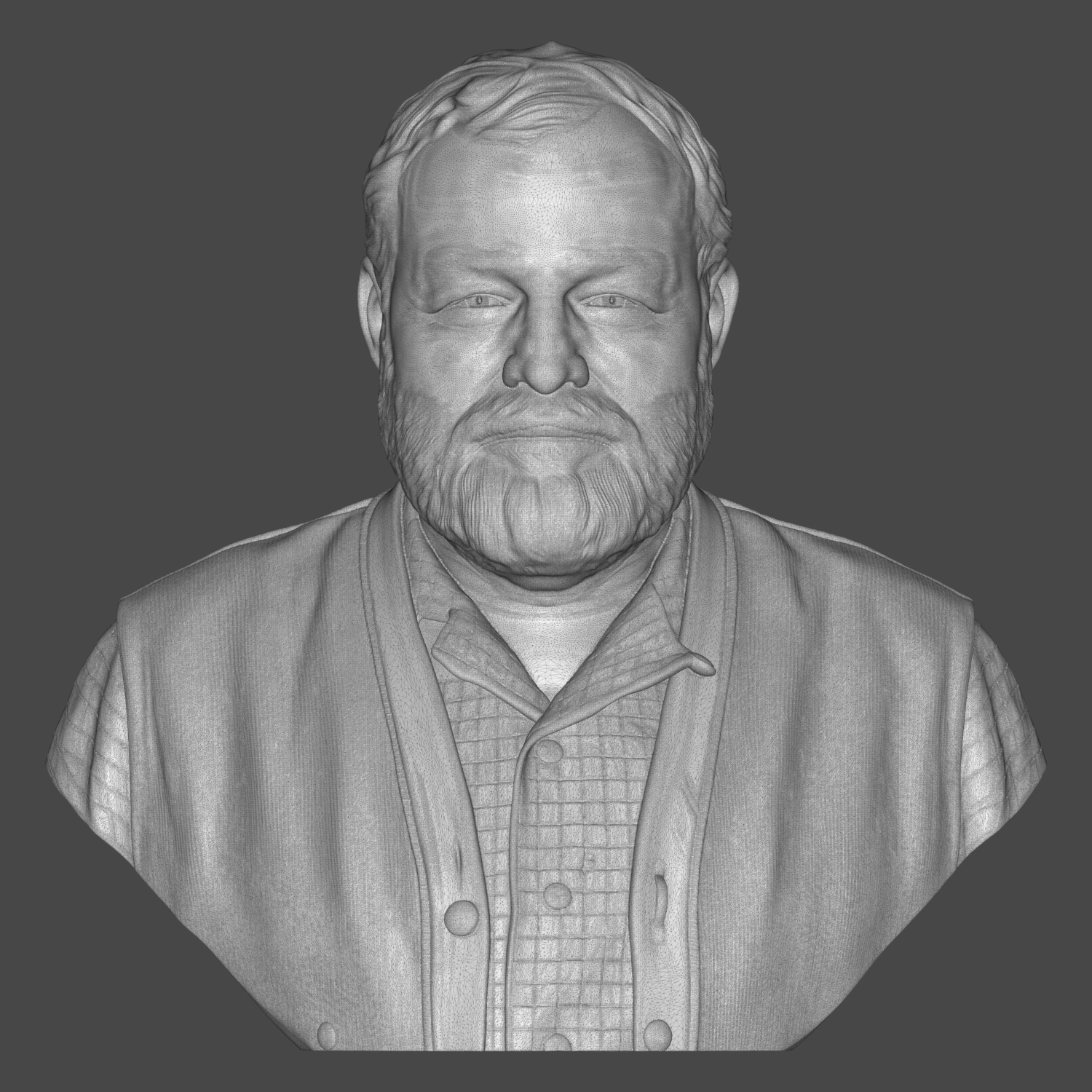 Ernest Hemingway 3D Printable Bust 3D Model
