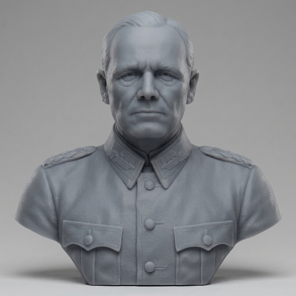 Erwin Rommel 3D Printable Bust 3D Model