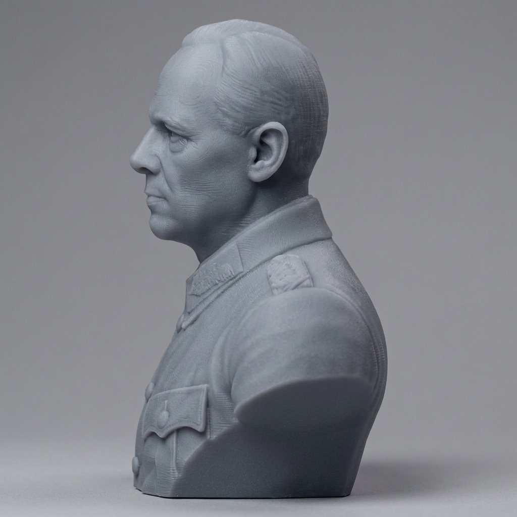 Erwin Rommel 3D Printable Bust 3D Model
