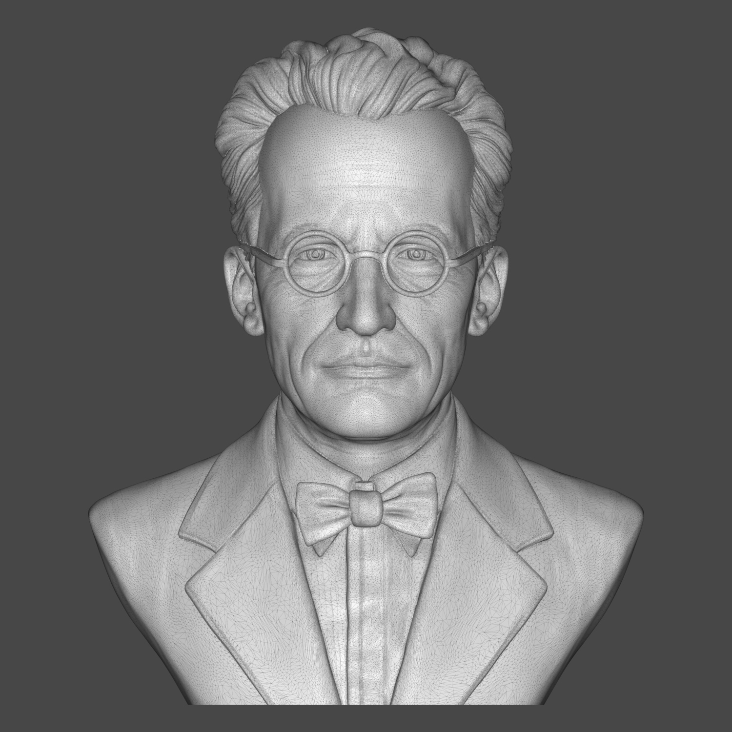 Erwin Schr&oumldinger 3D Printable Bust 3D Model