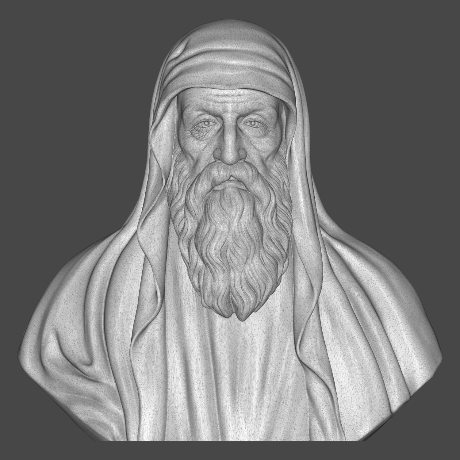 Euclid of Alexandria 3D Printable Bust 3D Model