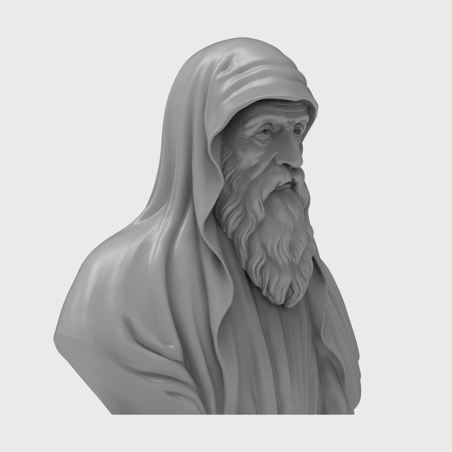 Euclid of Alexandria 3D Printable Bust 3D Model