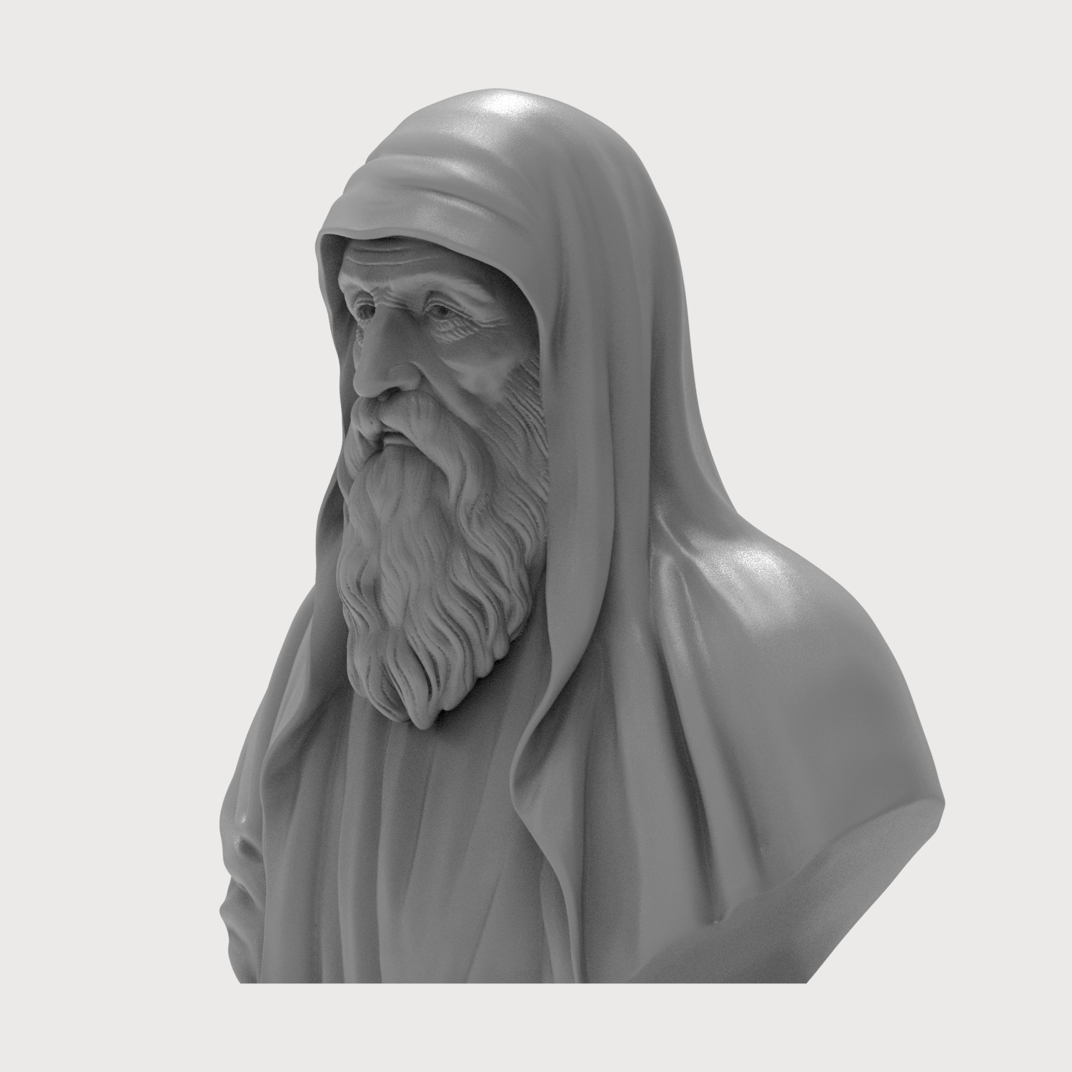 Euclid of Alexandria 3D Printable Bust 3D Model