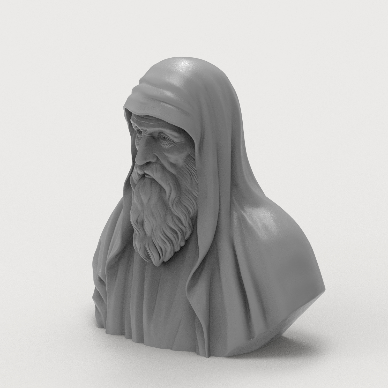 Euclid of Alexandria 3D Printable Bust 3D Model