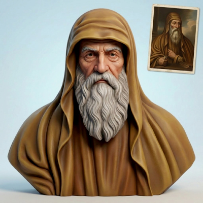 Euclid of Alexandria 3D Printable Bust