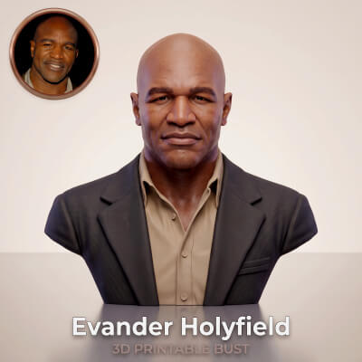 Evander Holyfield Boxing Legend Bust