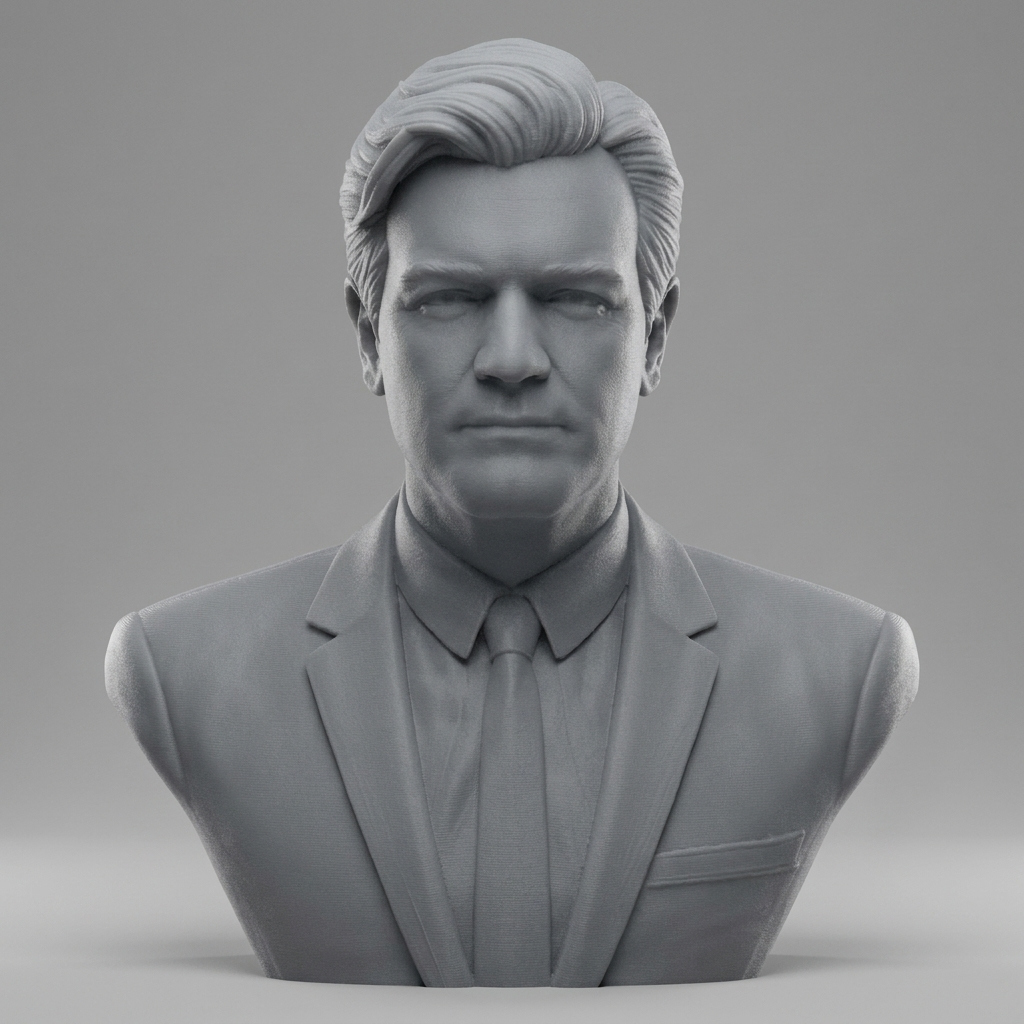 Ewan McGregor 3D Printable Bust 3D Model
