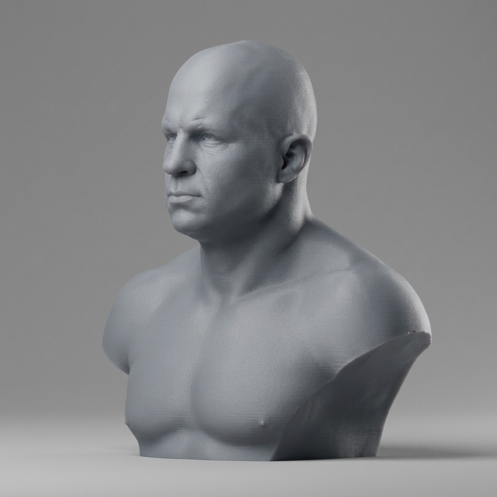 Fedor Emelianenko 3D Printable Bust 3D Model