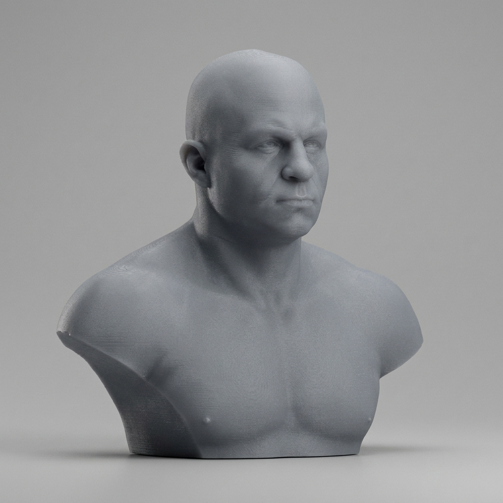 Fedor Emelianenko 3D Printable Bust 3D Model