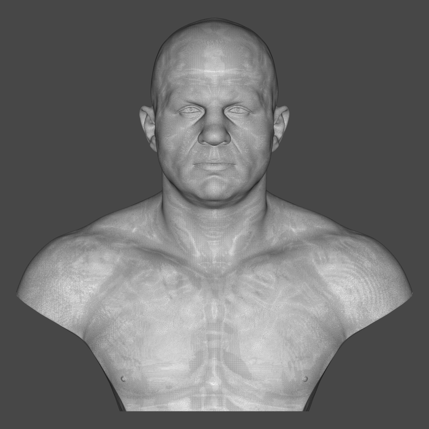 Fedor Emelianenko 3D Printable Bust 3D Model