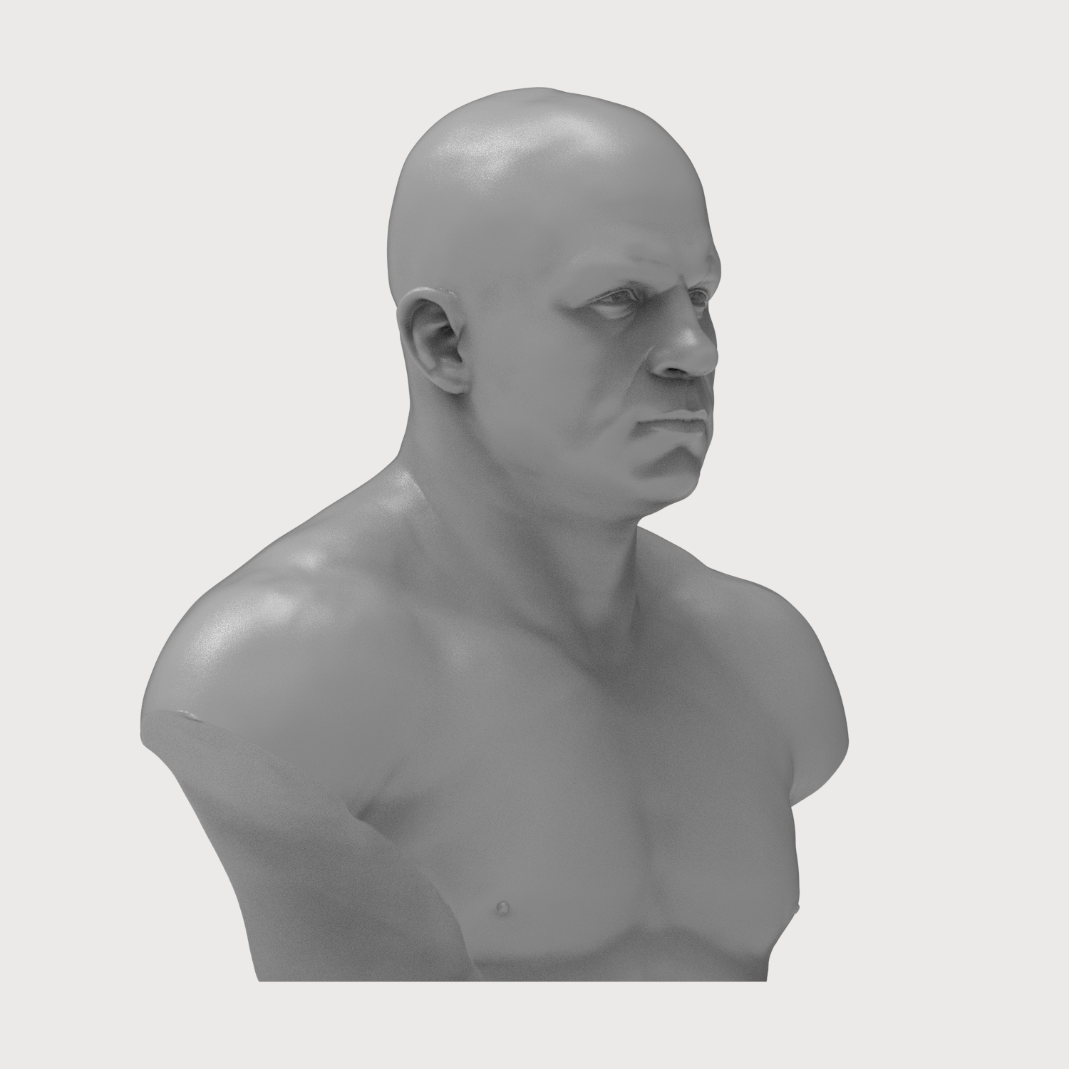 Fedor Emelianenko 3D Printable Bust 3D Model