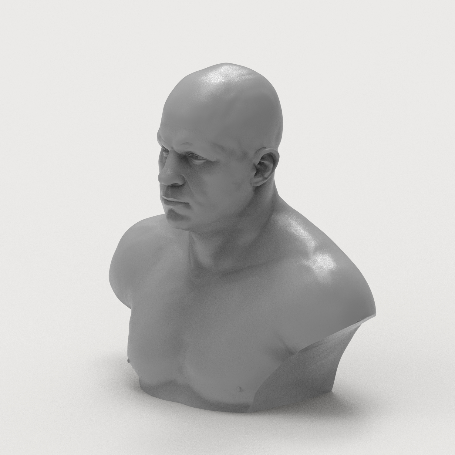 Fedor Emelianenko 3D Printable Bust 3D Model