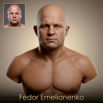 Fedor Emelianenko 3D Printable Bust
