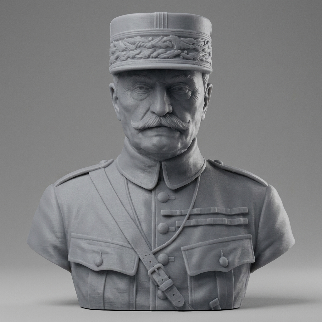Ferdinand Foch 3D Printable Bust 3D Model