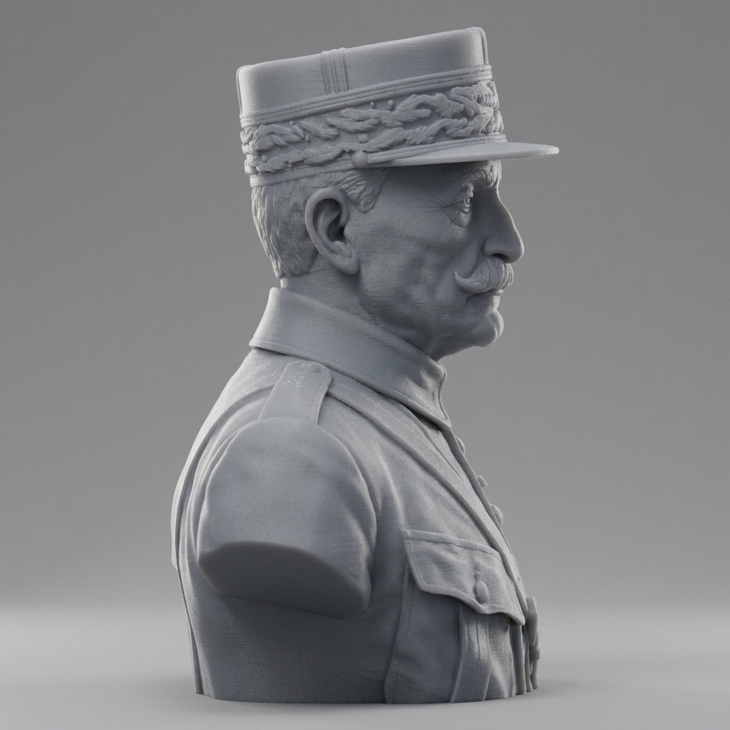 Ferdinand Foch 3D Printable Bust 3D Model