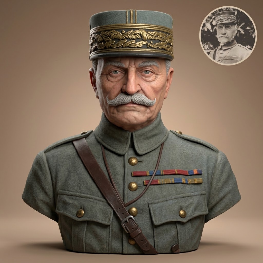 Ferdinand Foch 3D Printable Bust 3D Model