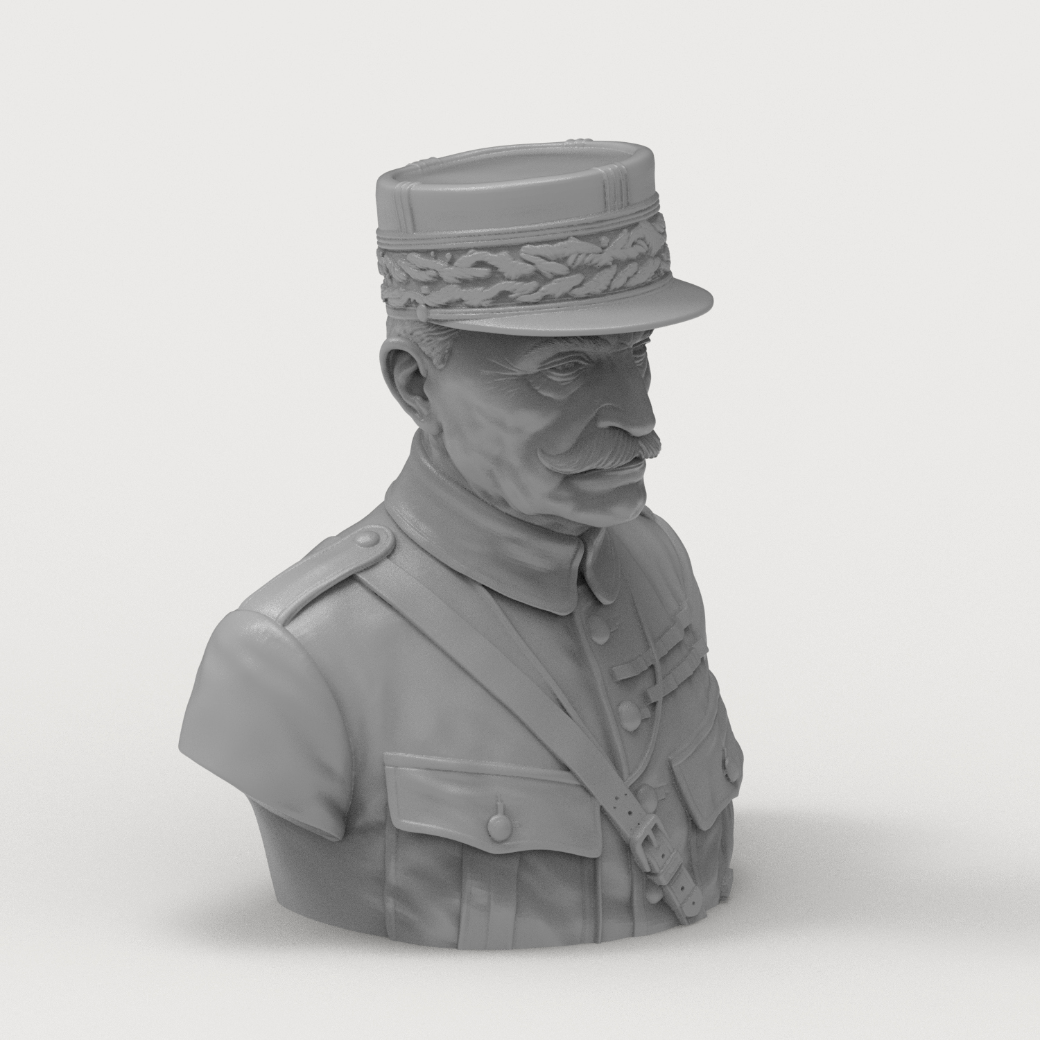 Ferdinand Foch 3D Printable Bust 3D Model