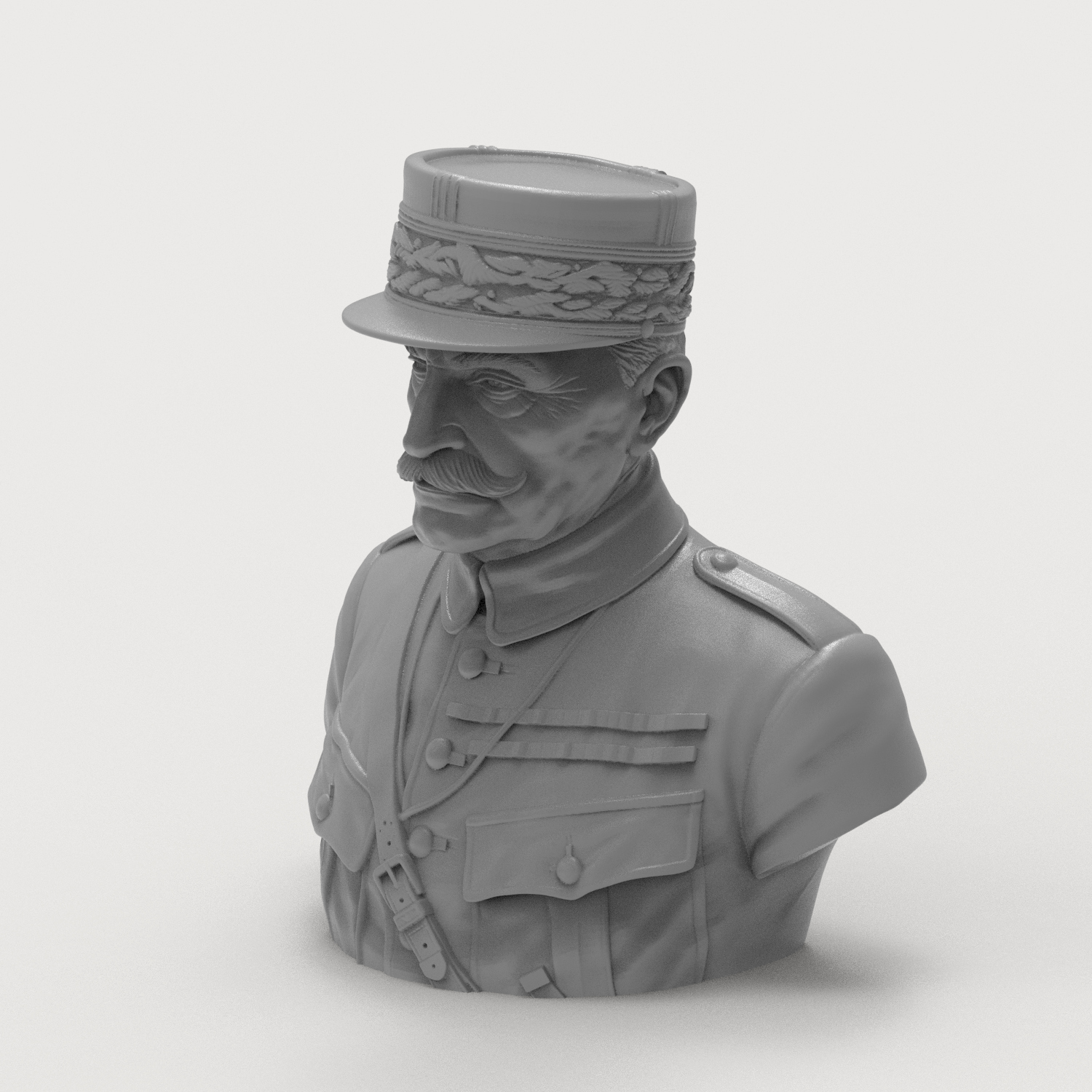 Ferdinand Foch 3D Printable Bust 3D Model