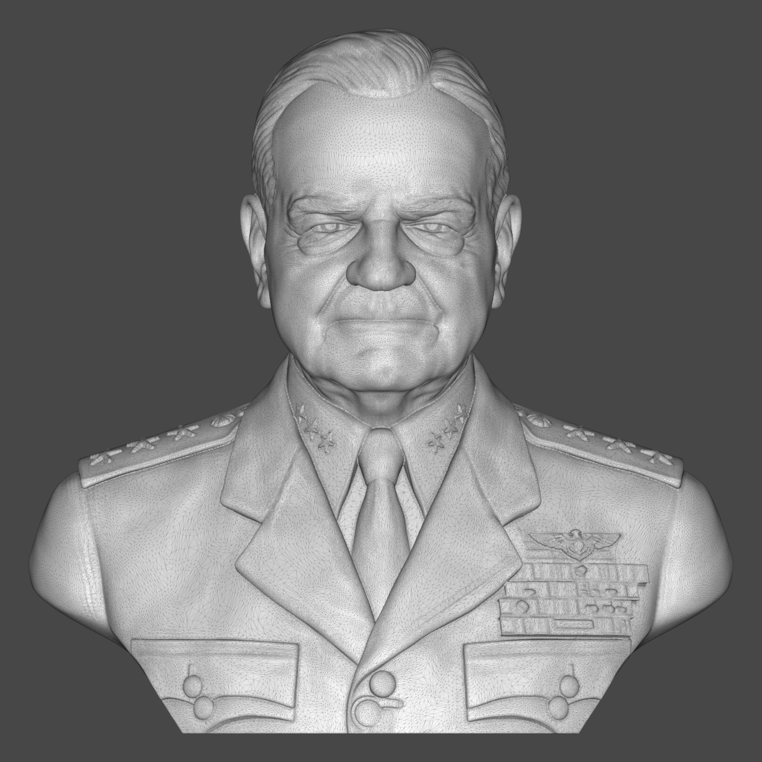 Fleet Admiral William Frederick Halsey 3D Printable Bust 3D Model