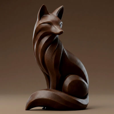 Fox 3D Print Model