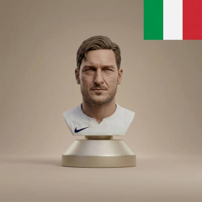 Francesco Totti Footballer Figurine 3D Print Model