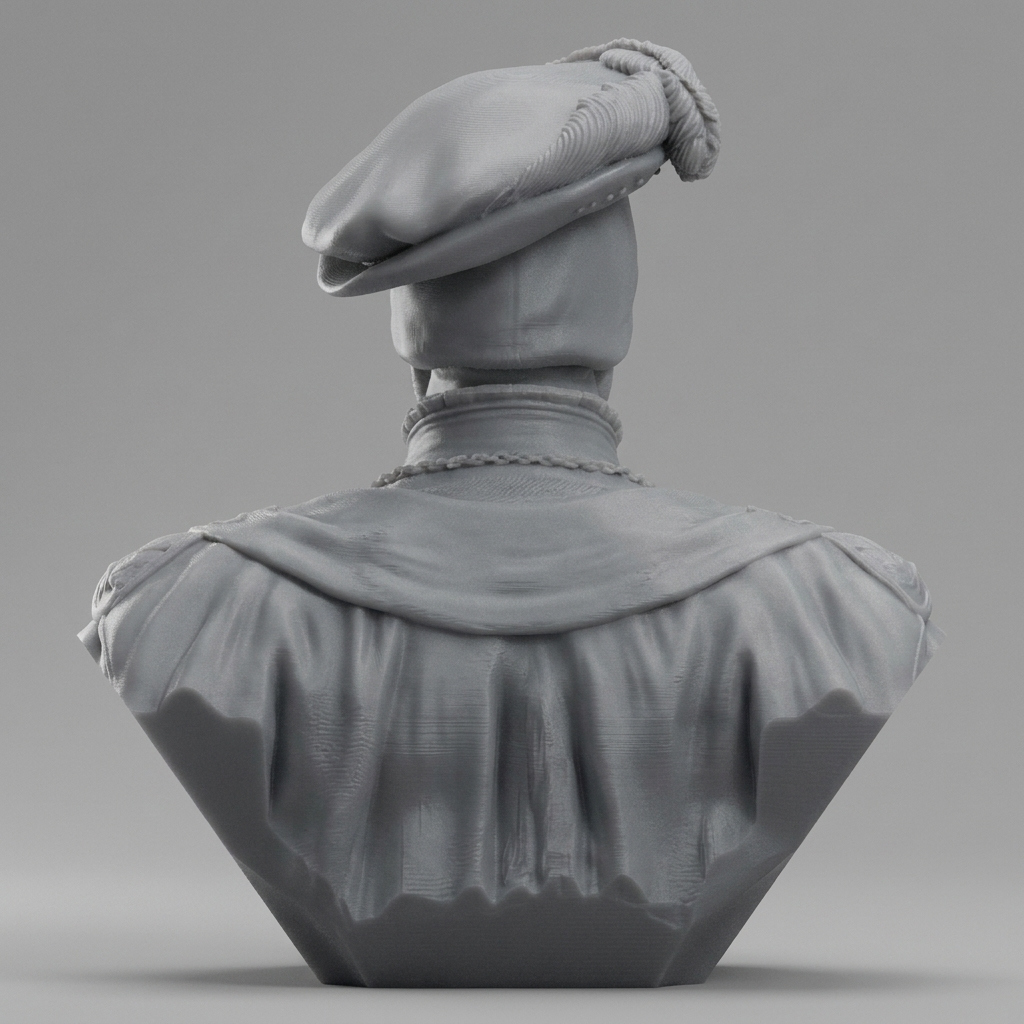 Francis I King of France Portrait Bust 3D Model