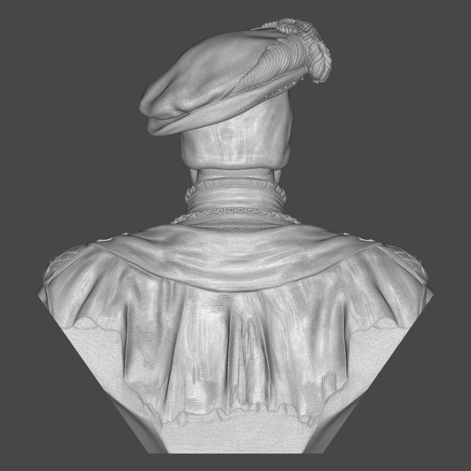 Francis I King of France Portrait Bust 3D Model