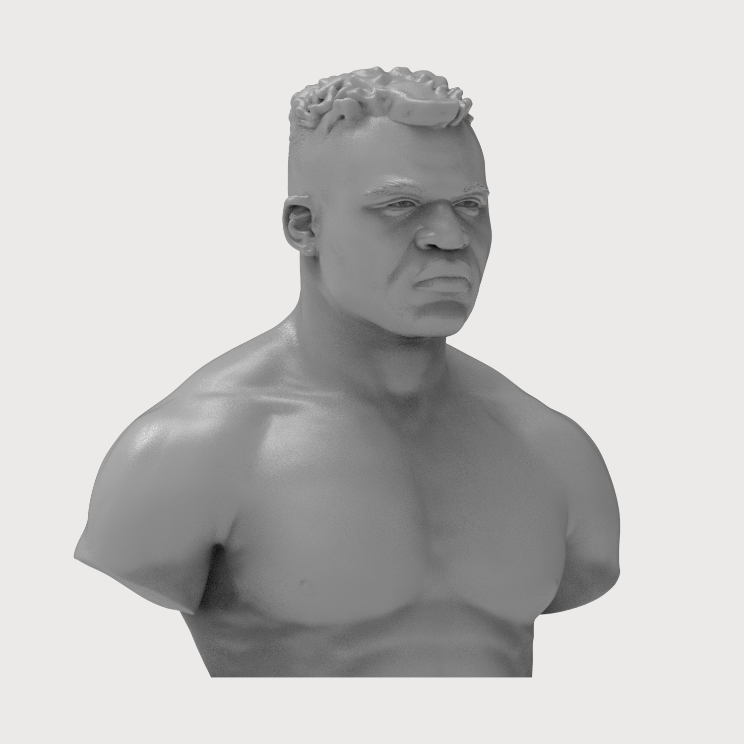 Francis Ngannou 3D Printable Bust 3D Model