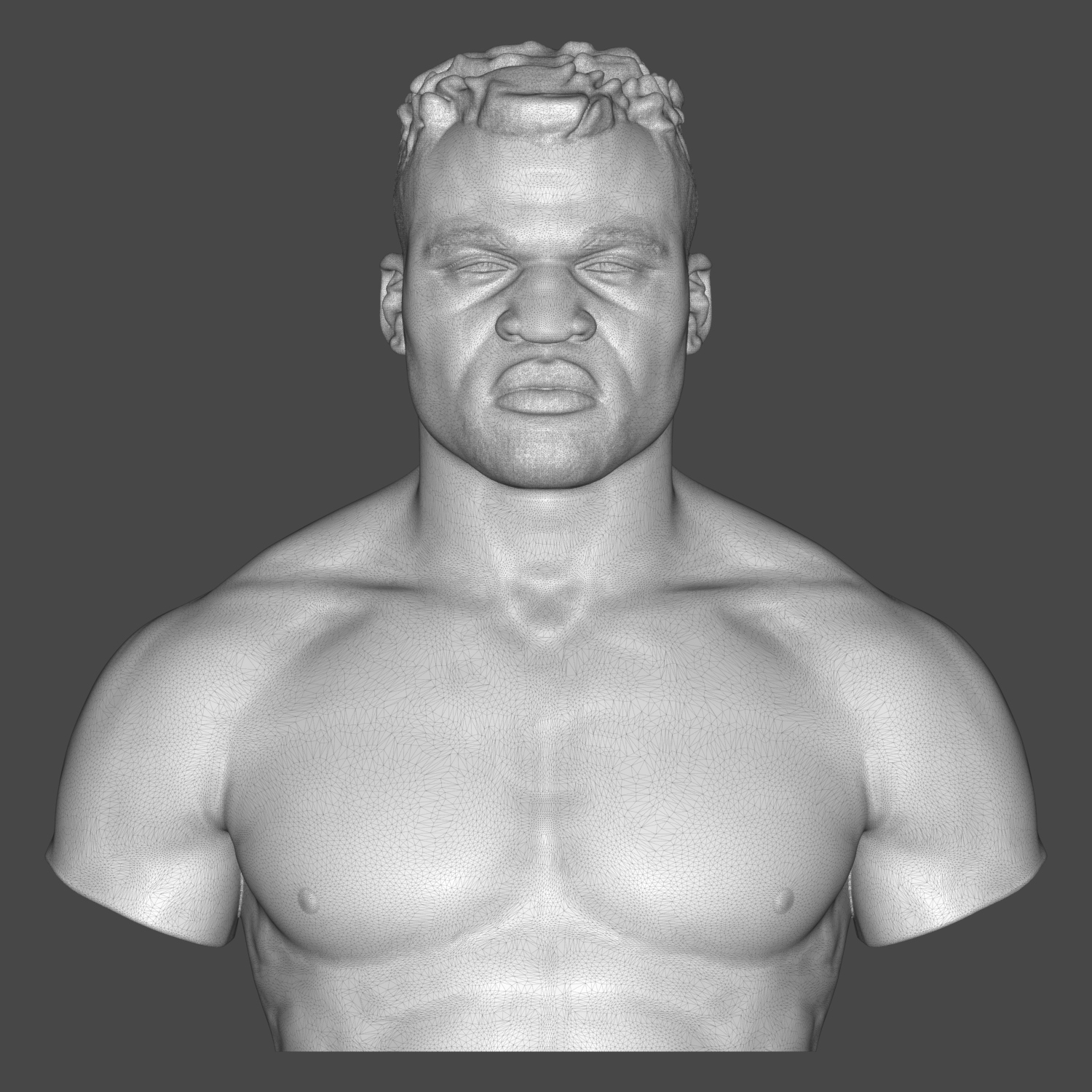 Francis Ngannou 3D Printable Bust 3D Model