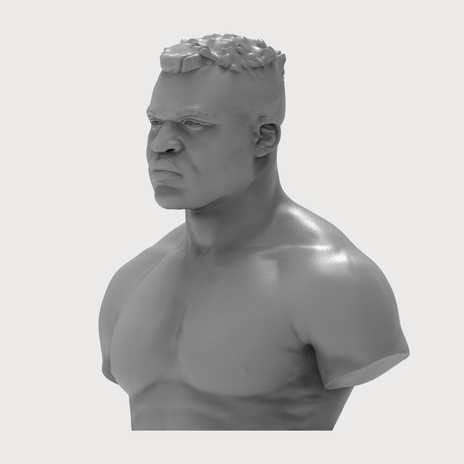 Francis Ngannou 3D Printable Bust 3D Model