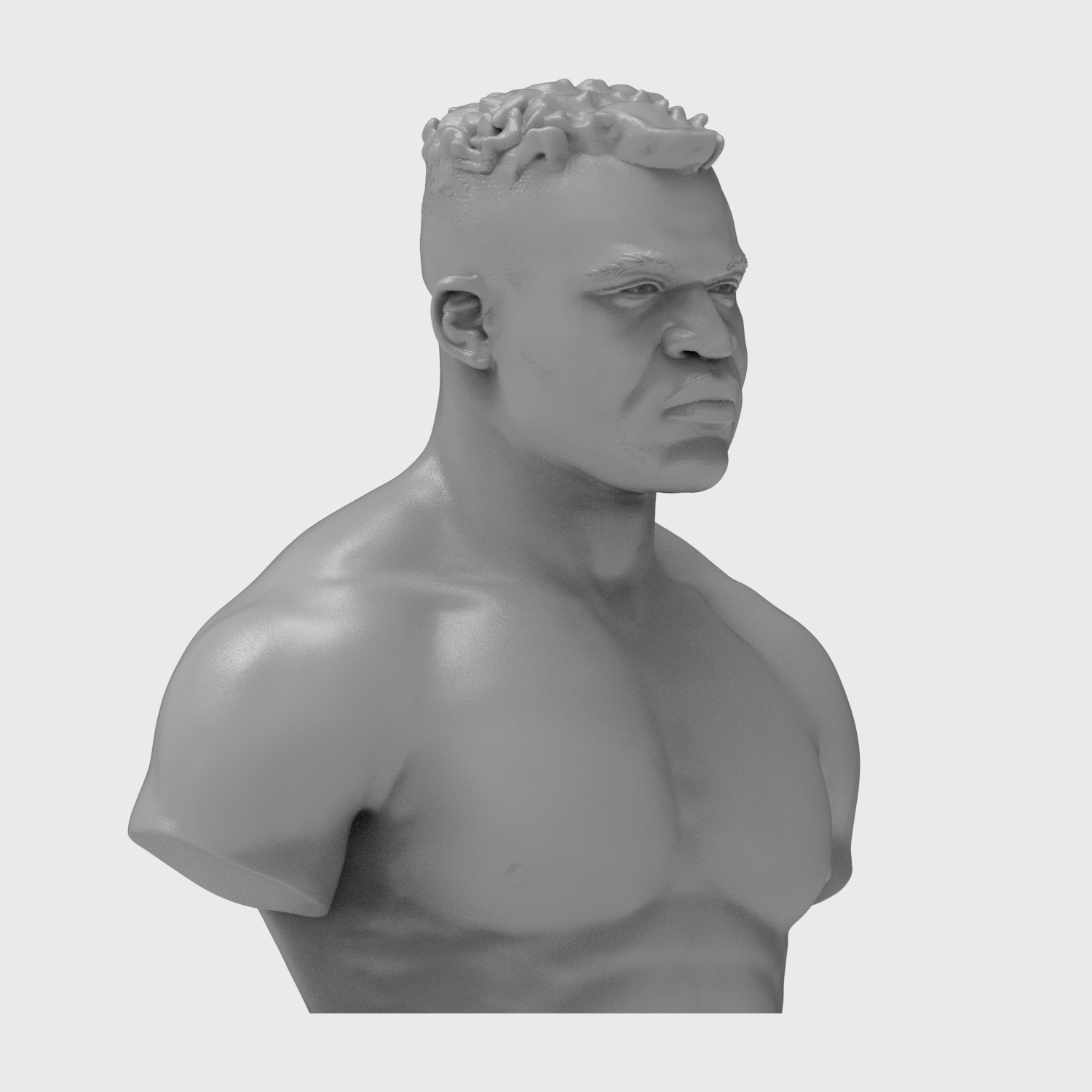 Francis Ngannou 3D Printable Bust 3D Model