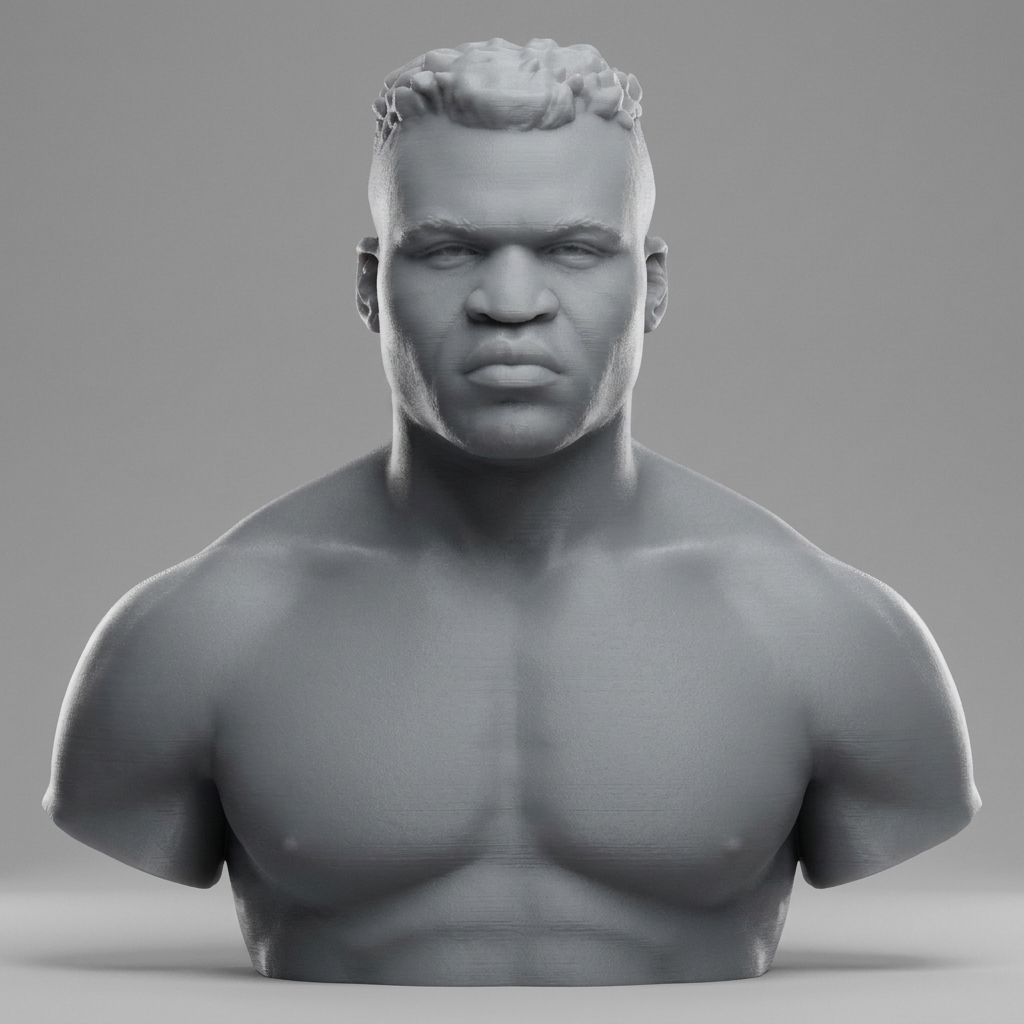 Francis Ngannou 3D Printable Bust 3D Model