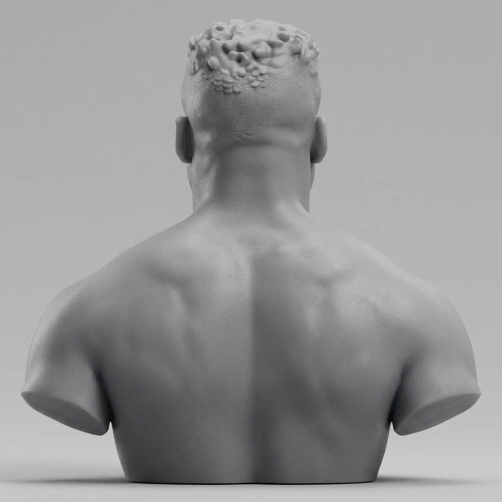 Francis Ngannou 3D Printable Bust 3D Model