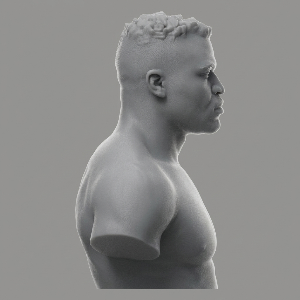 Francis Ngannou 3D Printable Bust 3D Model