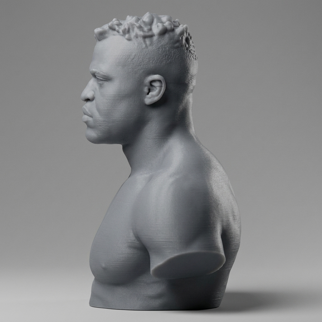 Francis Ngannou 3D Printable Bust 3D Model