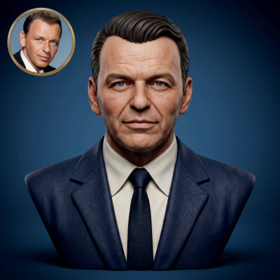 Frank Sinatra 3D Printable Bust
